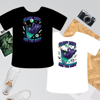 เสื้อทหาร - [แร็ปเปอร์] แมวดําเป็นเสื้อยืดแฟชั่นดีไซน์ด้านหน้าและด้านหลังที่ดีที่สุดผ้าฝ้าย "4 ขนาด