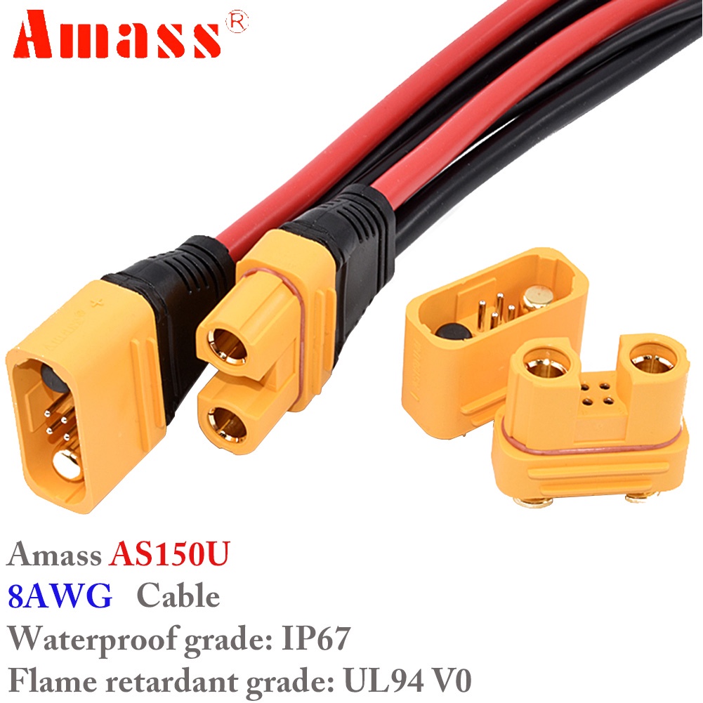 Amass AS150U 70A อะแดปเตอร์ปลั๊กเชื่อมต่อ ตัวผู้ ตัวเมีย ชุบทองแดง 35 ...