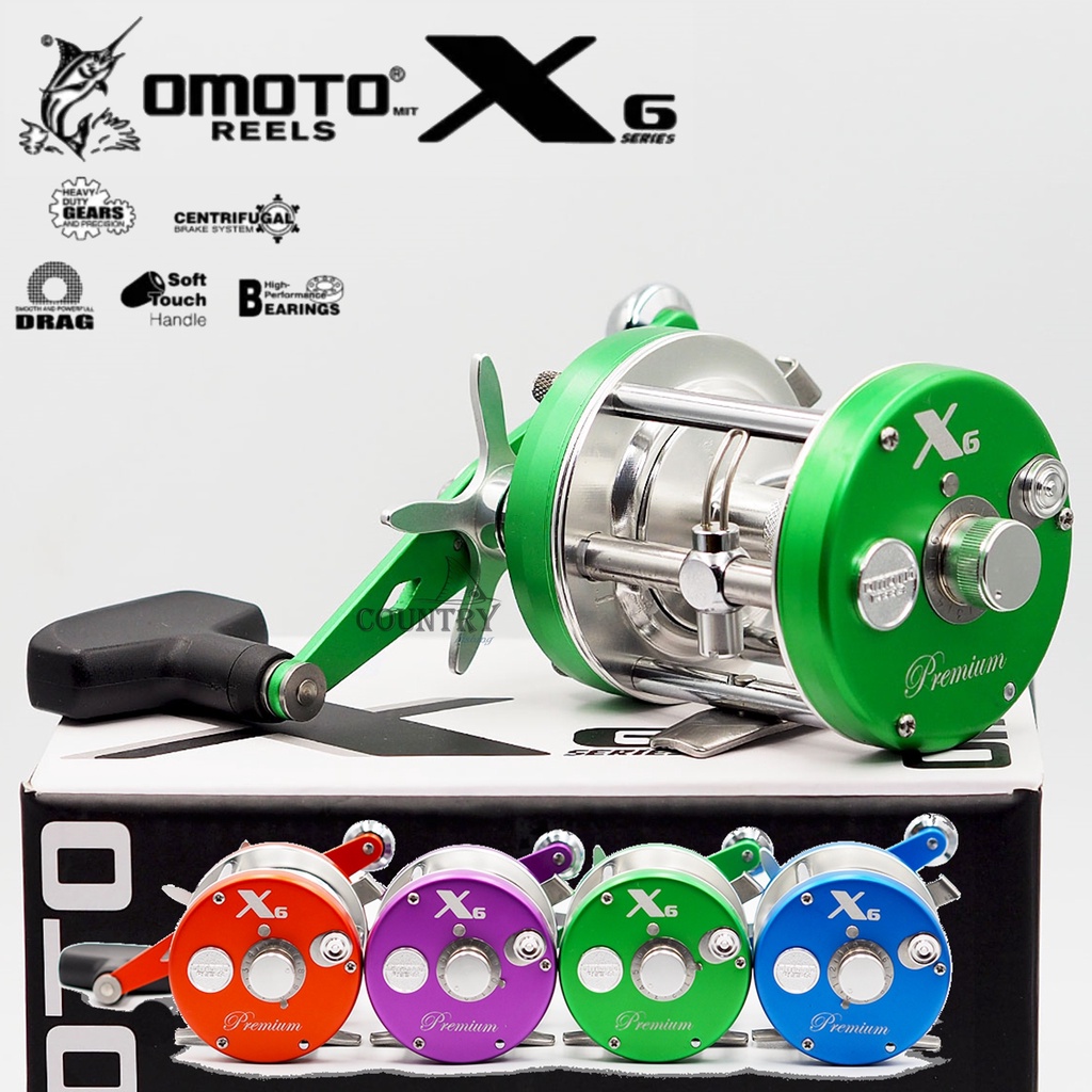 รอกเบท-omoto-x6-หมุนขวา-สีสวย-งานหนักสบายๆ