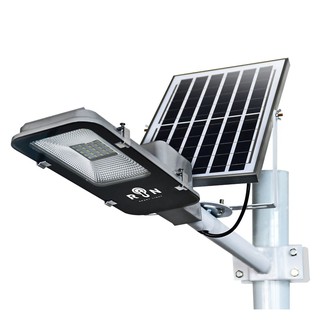 Street light LED SOLAR STREET LIGHT RIN 216042501 ALUMINIUM/GLASS BLACK External lamp Light bulb ไฟถนน ไฟถนน SOLAR RIN 2