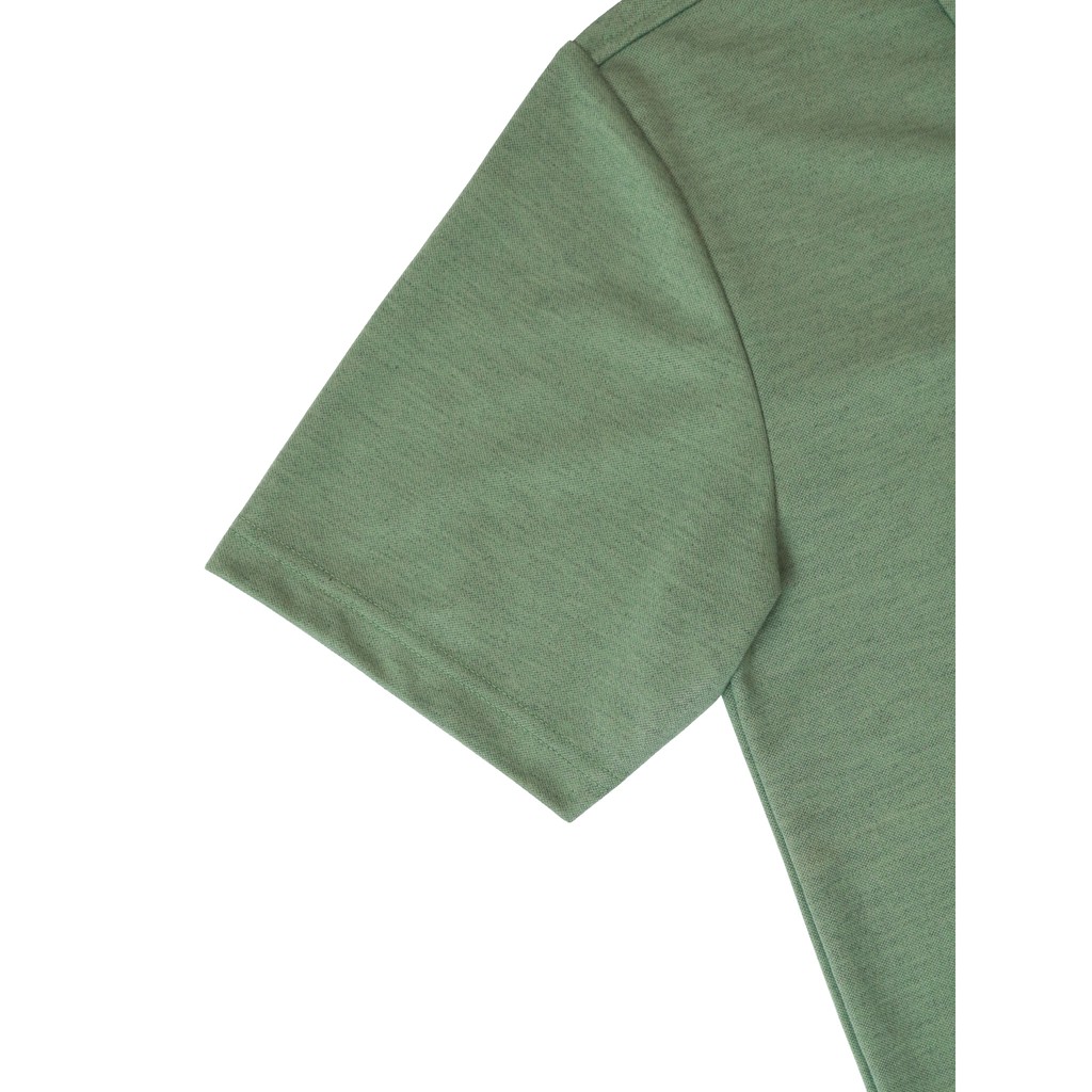 เสื้อโปโลผู้ชาย-แขนปล่อย-ผ้าท็อปดาย-เนื้อผ้านุ่มลื่น-ใส่สบาย-ระบายอากาศดี-ซับเหงื่อดี-สีเขียว