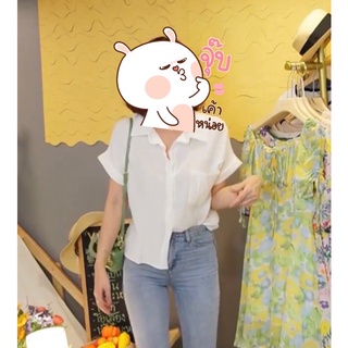 ส่งต่อ เสื้อเชิ้ตผ้าฝ้าย จากร้าน Yq korean shop