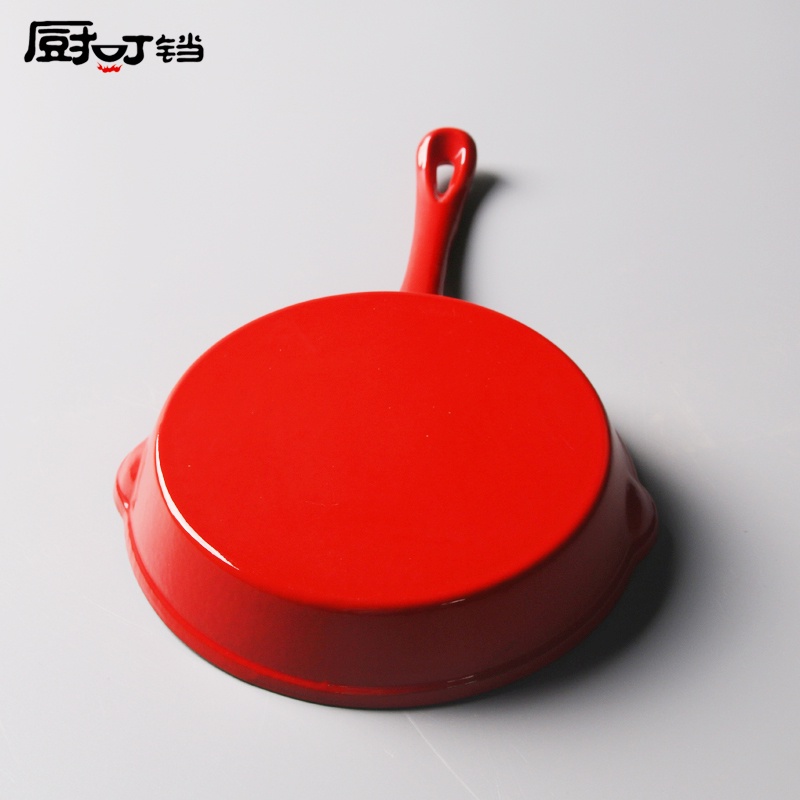 enamel-cast-iron-pot-20cm-diameter-enamel-frying-pan-no-coating-no-adhesion