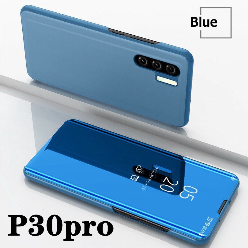 เคสเปิดปิดเงา Case Huawei P30 Pro เคสกันกระแทกตั้งได้ ฝาเปิดปิดเงา 