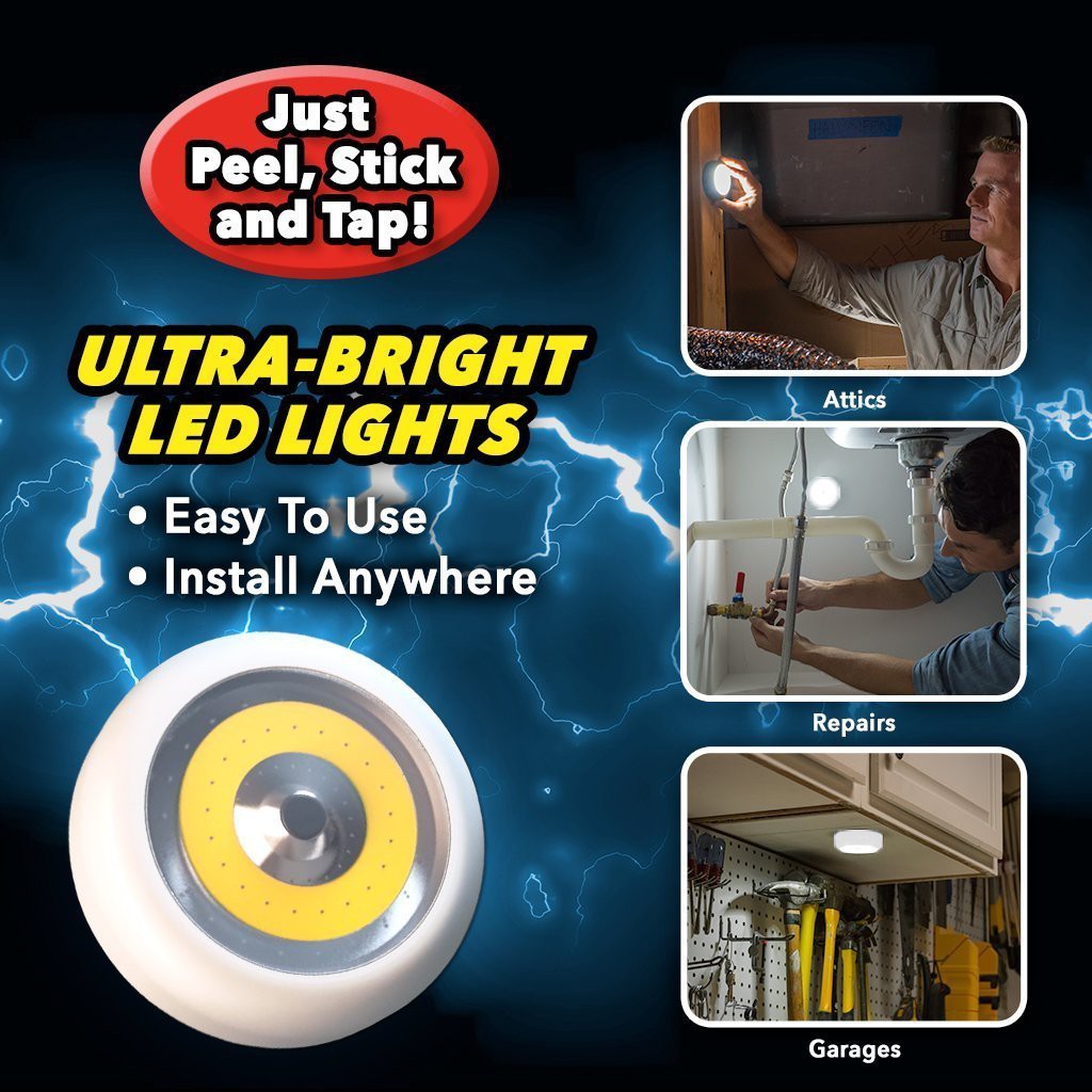 Atomic Beam Tap Light หลอดไฟ LED ติดผนังเอนกประสงค์ Shopee Thailand