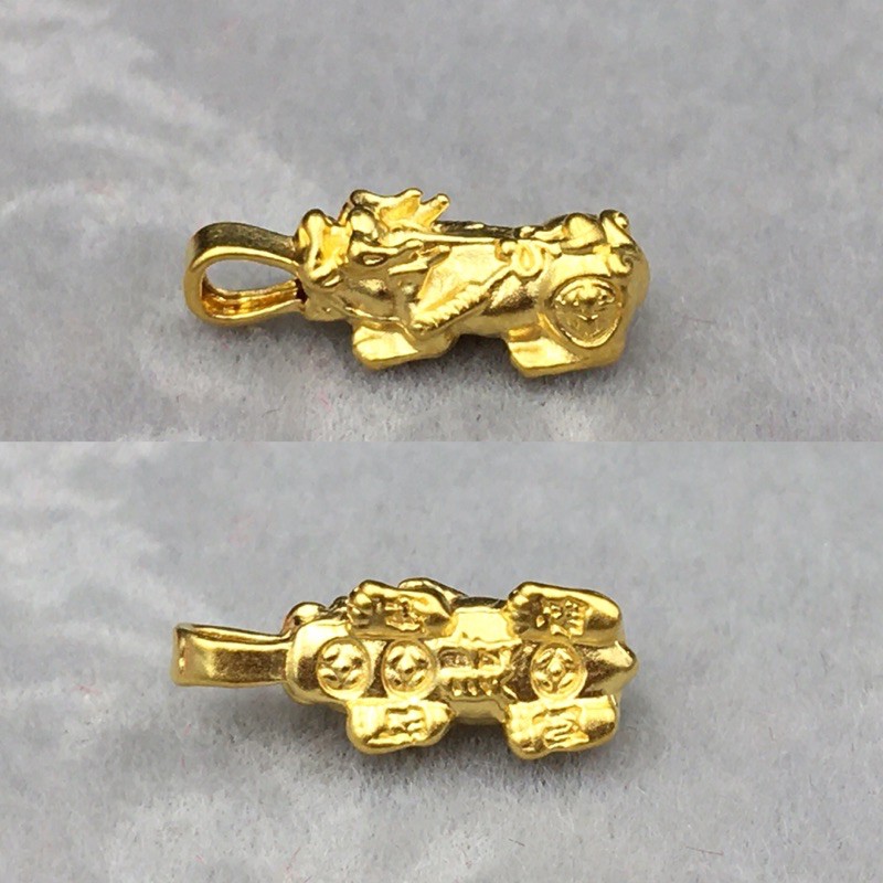 ภาพสินค้าพรชีวิต  จี้ปี่เซี๊ยะทองคำแท้ หนัก 0.11 กรัม ทองคำแท้ 99.99 ฮ่องกง /มีใบรับประกัน จากร้าน pornchaiyee บน Shopee ภาพที่ 2