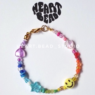 ภาพหน้าปกสินค้า[HEART.BEAD] Rainbow Mixed Style แจ้งความยาวทางแชท ที่เกี่ยวข้อง