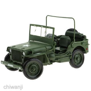 1:18 willys ww ii jeep suv โมเดลรถของเล่นสําหรับเด็ก