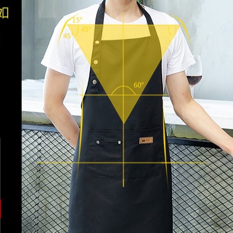 คุณภาพสูง-apron-แฟชั่นผ้าใบผ้ากันเปื้อนกันน้ำร้านกาแฟตัดผมผ้ากันเปื้อนทำงานครัวผ้ากันเปื้อนทำอาหาร