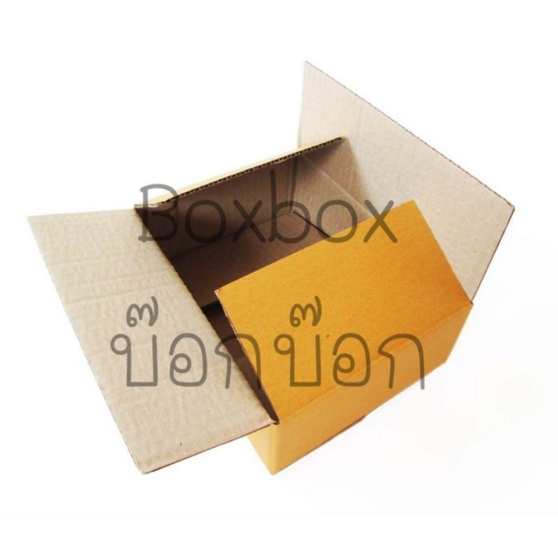 boxboxshop-10ใบ-กล่องพัสดุ-ฝาชน-กล่องไปรษณีย์-ขนาด-f-10ใบ