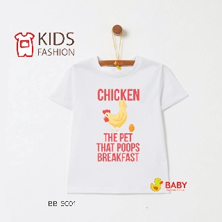 เสื้อเด็ก เสื้อยืด Cotton 100% ร้านไทย พร้อมส่งทุกลาย Chicken ลายน่ารักๆ