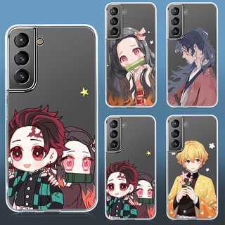 เคสโทรศัพท์มือถือใส แบบนิ่ม พิมพ์ลายอนิเมะ Demon Slayer ป้องกันรอยขีดข่วน สําหรับ Samsung A12 A50 A51 A32 4G A21S A70S A71 A53 5G