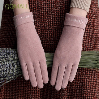 รูปภาพขนาดย่อของTOUCHSCREEN Qqmall ถุงมือทัชสกรีนผ้ากํามะหยี่ลองเช็คราคา