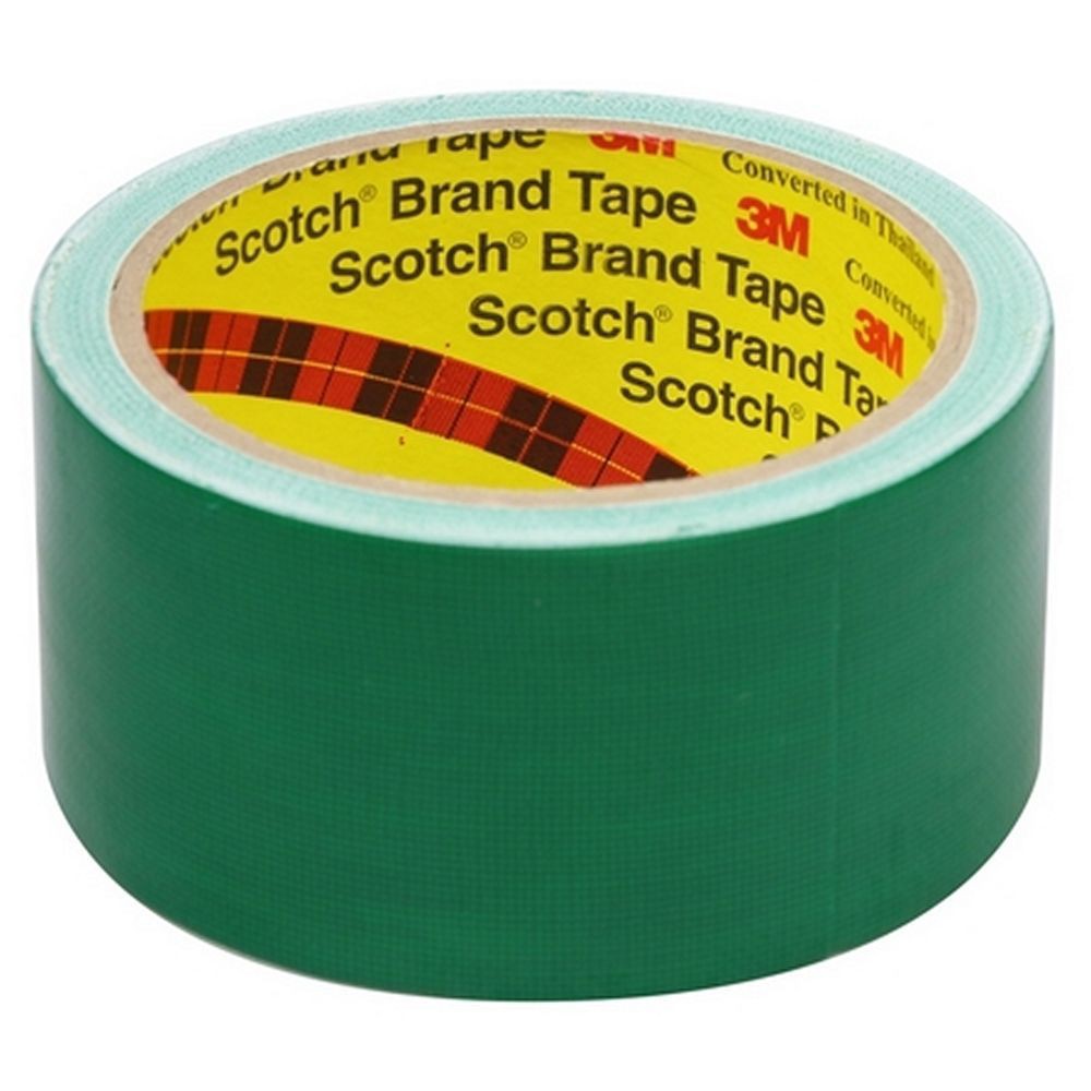 scotch-cloth-tapเทปผ้ามันเงา-3m-สีเขียว-เทปผ้ามันเงา-48mm-x-8-หลา