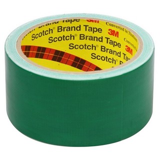 Scotch Cloth Tapเทปผ้ามันเงา 3M  สีเขียว เทปผ้ามันเงา 48mm x 8 หลา