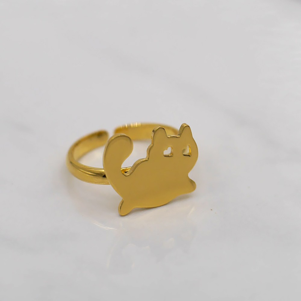 little-me-by-caso-jewelry-แหวนแมว-สีทอง-สีชมพู-สินค้าทำมือ-ของขวัญสำหรับเธอ-handmade-little-cat-ring