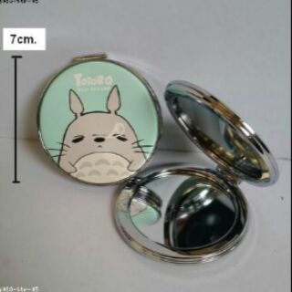 กระจกพับ สำหรับพกพา ลาย โตโตโร่ (Totoro) ขนาดเส้นผ่าศูนย์กลาง 7ซม.