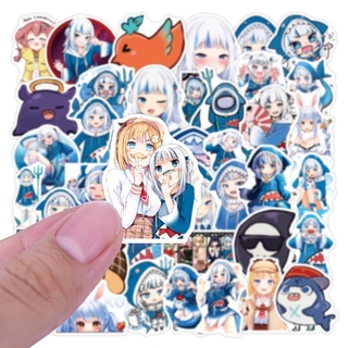 Sale!Hololive vtuber 50 แผ่น sticker ลายการ์ตูนอะนิเมะ กันน้ำ สติ๊กเกอร์ ใช้ซ้ำได้ กระโปรงหลังรถ โทรศัพท์มือถือ