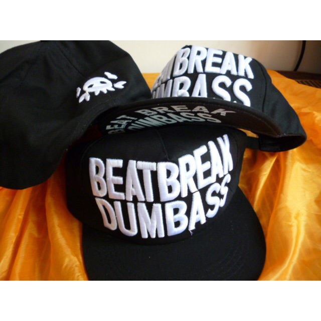 หมวกฮิปฮอปbeatbreak-dumbass-สีดำ