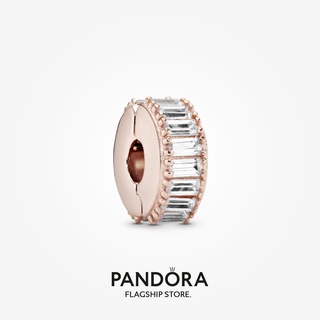 Pandora จี้ก้อนน้ําแข็ง รูปดอกกุหลาบ ของขวัญวันเกิด สําหรับสุภาพสตรี p825
