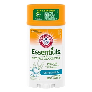 Arm &amp; Hammer Essentials Solid Deodorant, Clean Juniper Berry 71g.