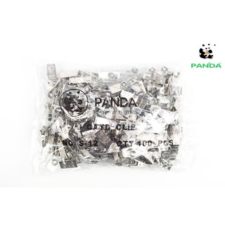 สินค้า Panda คลิปหนีบบัตร คลิป คลิปหนีบป้ายชื่อ คลิปเหล็ก คลิปหนีบบัตรสายคล้องใส (100 ตัว)