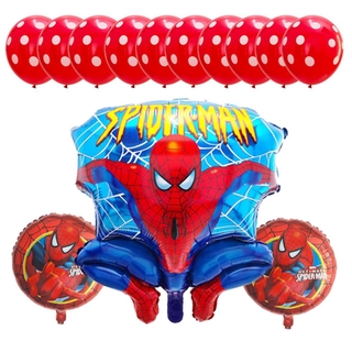 ภาพหน้าปกสินค้าลูกโป่งฟอยล์ลาย Spider Hero Man สีแดงสีน้ําเงินสําหรับตกแต่งปาร์ตี้วันเกิดเด็ก 13ชิ้น ที่เกี่ยวข้อง