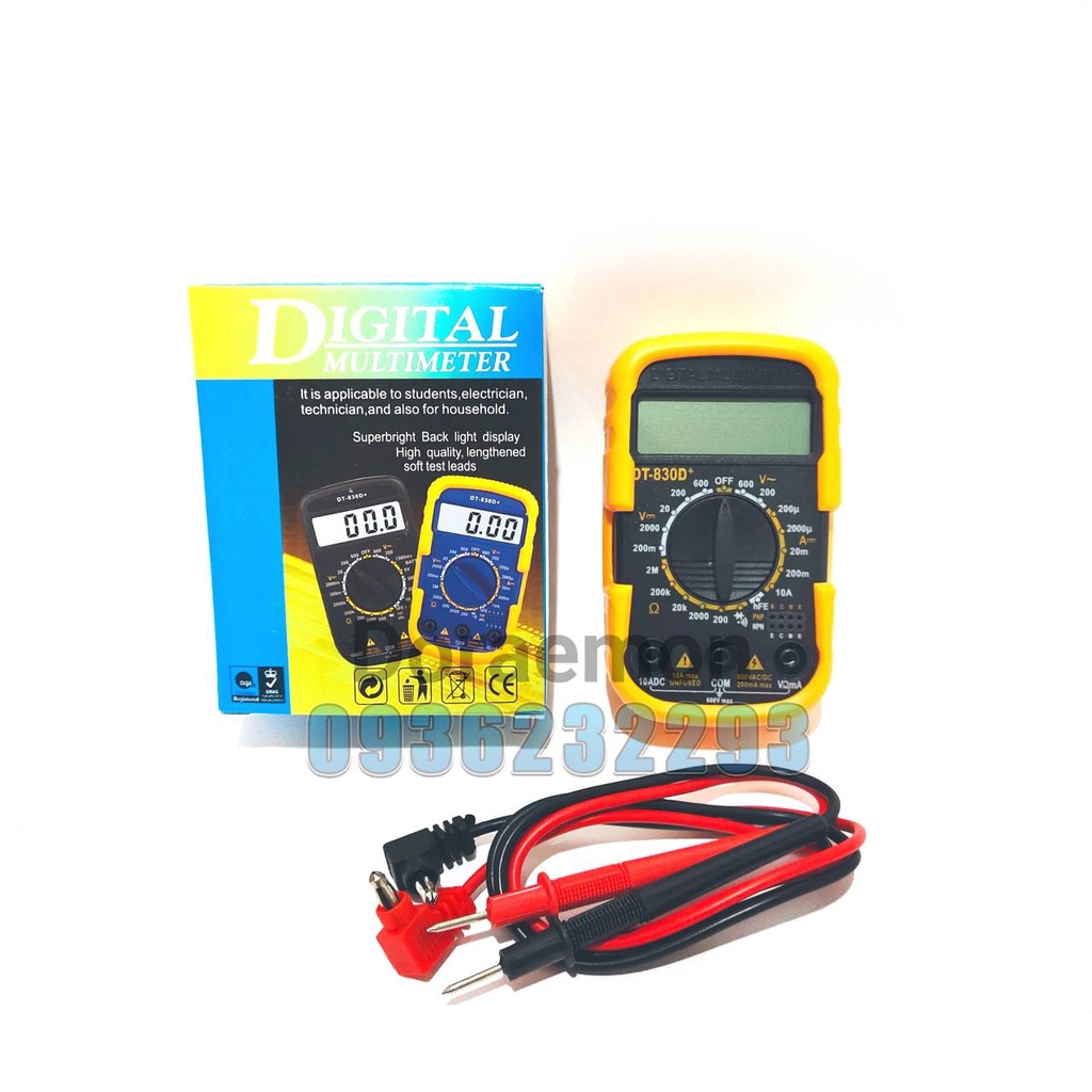 มิเตอร์วัดไฟขนาดจิ๋ว-มัลติมิเตอร์-dt830d-mini-digital-multimeter-ac-dc