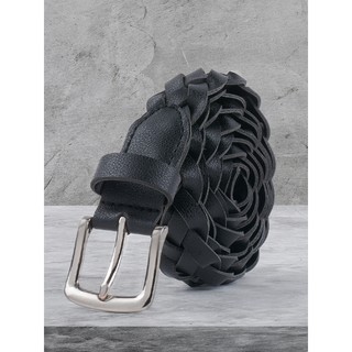 M103 เข็มขัดสายหนังถัก เข็มขัดแฟชั่น เข็มขัดผู้หญิง Braided Leather Strap Belt (พร้อมส่งจากไทย)