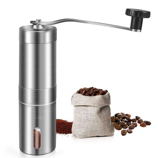 เครื่องบดกาแฟมือสแตนเลส อุปกรณ์บดแตนเลส สำหรับเมล็ดบดกาแฟส Stainless steel hand coffee grinder CM2B