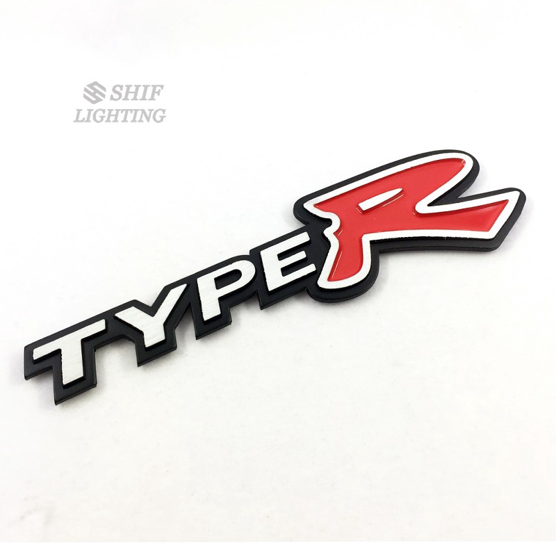 1 x Metal TYPER TYPE R Logo Car Auto Side Rear Trunk Emblem Badge ...