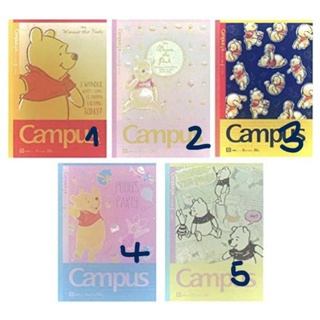 (ราคาต่อ1เล่ม เลือกลาย)สมุดญี่ปุ่น Kokuyo campus notebook Winnie the Pooh มีเส้น