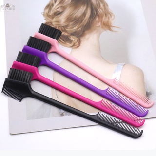 【DREAMER】Beauty Double Side Edge Control Hair Comb Hair Brush Eyebrow Brush Hair Styling Salon Hair Accessories