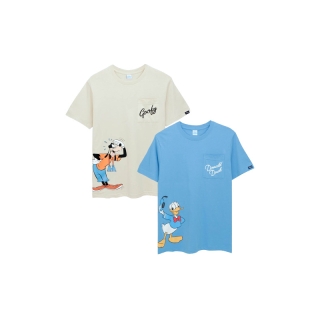 Disney T-Shirt Men&Women Mickey Mouse & Friends - เสื้อยืดมิกกี้เมาส์ โดนัลด์ดั๊ก พลูโตและกูฟฟี่ สินค้าลิขสิทธ์แท้100% characters studio