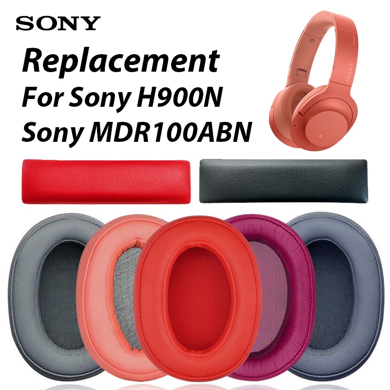 แผ่นโฟมฟองน้ํา-คุณภาพสูง-แบบเปลี่ยน-สําหรับหูฟัง-sony-wh-h900n-mdr-100abn