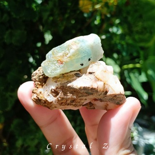 อความารีน | Aquamarine 💙🏖️น้ำหนัก 50 g ขนาดประมาณ 5×3.2 cm หินดิบ หินธรรมชาติ หินสะสม