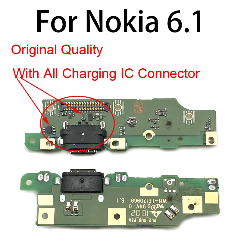 Connecteur De Charge USB Avec Micro Pour Nokia X5 / 5.1 Plus - Pièce De Rechange Neuf