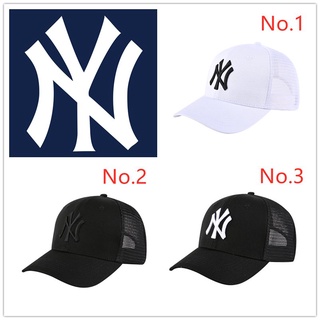 Mlb NY หมวกเบสบอล ผ้าตาข่าย ระบายอากาศ สไตล์เกาหลี นิวยอร์ก แยงกี้ ฤดูร้อน ddOr