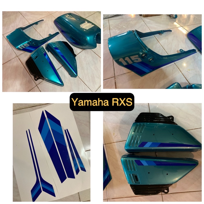 สติ๊กเกอร์ Yamaha RXS ถังน้ำมัน 1 คู่ กระเป๋าข้าง 1 คู่ ท้าย 1 คู่ ...