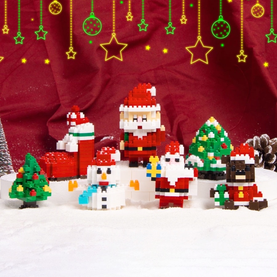 พร้อมส่ง-ของเล่นบล็อคไม้-building-block-toy-ประกอบบล็อค-ของขวัญสำหรับเด็ก-ของเล่นเด็ก-ของขวัญคริสต์มาส