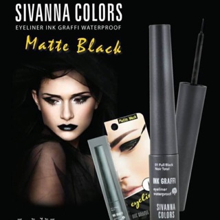 Sivanna Colors Eyeliner Ink Graffi Waterproof Matte Black