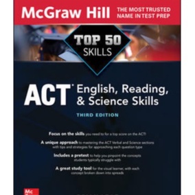 Mcgraw Hill(แมคกรอว์ฮิล)หนังสือ9781264274826 TOP 50 ACT ENGLISH ...