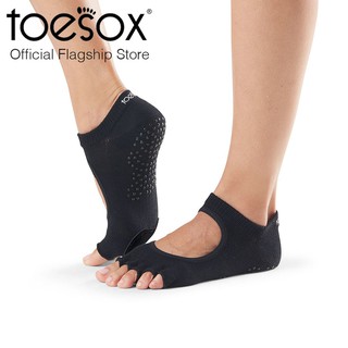 สินค้า ToeSox โทซอคส์ ถุงเท้าเต้นแยกนิ้ว มีแถบหนังใต้จมูกเท้า รุ่น Plie เปิดนิ้วเท้า