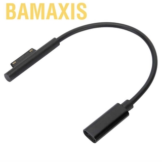 Bamaxis อะแดปเตอร์สายชาร์จแล็ปท็อป Type C Female สําหรับ Microsoft Surfacepro 3 / 4 5 Pro 6
