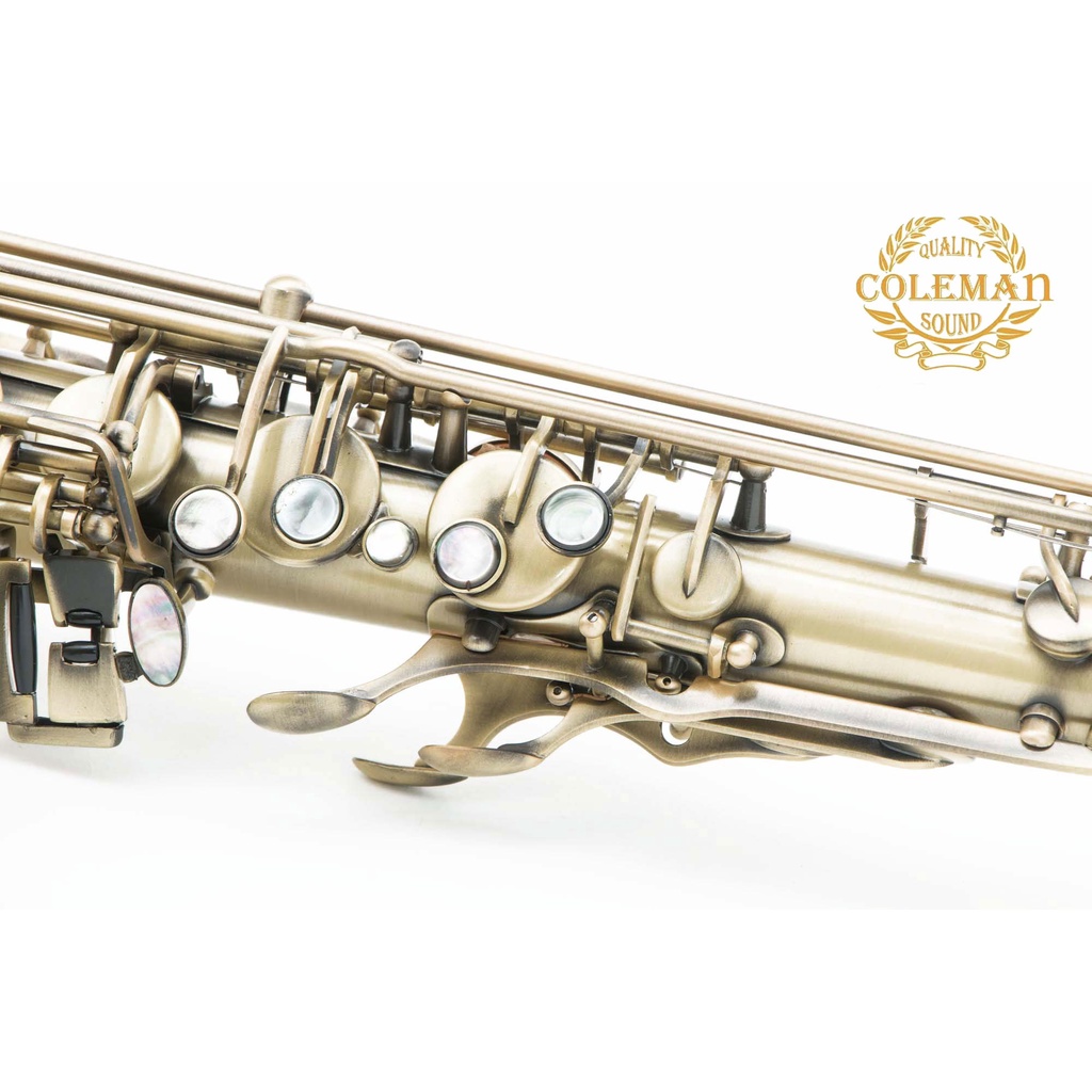 แซกโซโฟน-saxophone-tenor-coleman-cl-336t-antique-plated