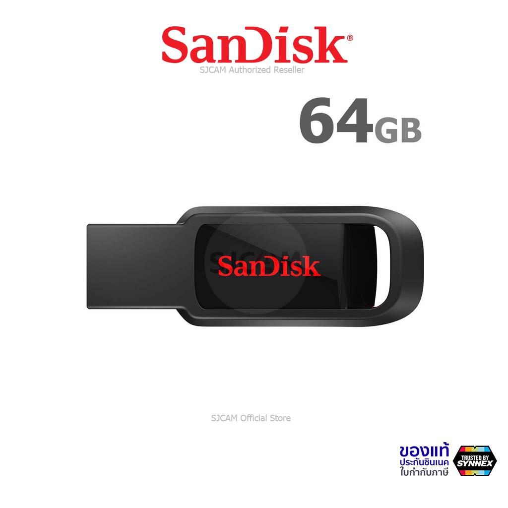 ภาพหน้าปกสินค้าSanDisk Flash Drive CRUZER SPARK 64GB USB2.0 (SDCZ61_064G_G35) แฟลซไดร์ฟ แซนดิส ใส่ ลำโพง เครื่องเสียง PC ประกัน Synnex จากร้าน sjcam_officialstore บน Shopee
