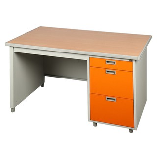 Desk DESK STEEL LUCKY WORLD 120cm DP-40-3 OR ORANGE Office furniture Home &amp; Furniture โต๊ะทำงาน โต๊ะทำงานเหล็ก LUCKY WOR