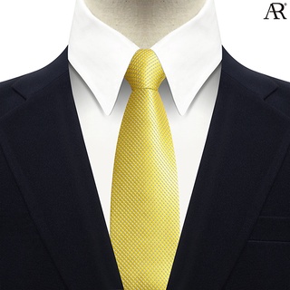 ANGELINO RUFOLO Necktie(NTM-จุด063) เนคไทผ้าไหมทออิตาลี่คุณภาพเยี่ยม ดีไซน์ Diamond Spot สีเหลือง/เทาเข้ม/กรมท่า/น้ำเงิน
