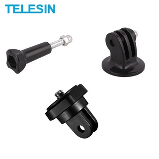 Telesin 3 in 1 อะแดปเตอร์เมาท์ขาตั้งกล้อง 1/4 อุปกรณ์เสริม สําหรับ GoPro 12 11 10 9 8 7 6 5 Insta360 ONE X3