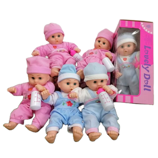 ตุ๊กตา ตุ๊กตาเด็กดูดนม มีเสียง  ตุ๊กตาเด็กทารกร้องได้ ดูดนม ตัวนิ่ม ตุ๊กตาเด็ก